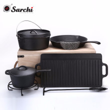 cast iron camping cookware sets
